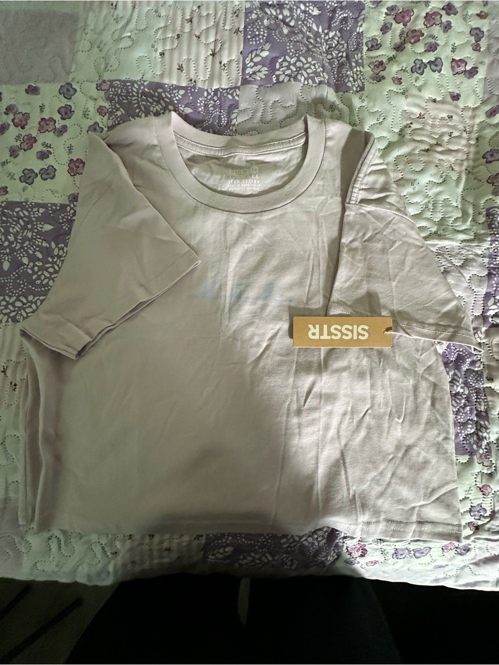 Kids Short Sleeve Crewneck Tee in Light Gray